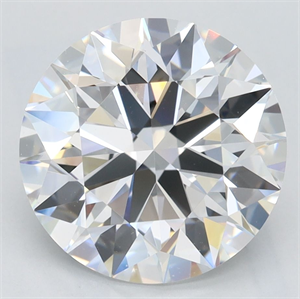 Picture of Lab Grown Diamond 3.41 Carats, Round with Excellent Cut, D Color, VVS1 Clarity and Certified by GIA