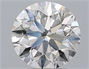 Natural Diamond 2.20 Carats, Round with Excellent Cut, F Color, SI1 Clarity and Certified by GIA