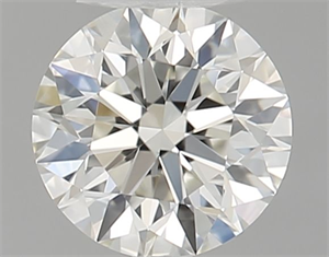 Picture of Natural Diamond 0.45 Carats, Round with Excellent Cut, J Color, IF Clarity and Certified by GIA