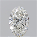 Natural Diamond 1.01 Carats, Oval with  Cut, H Color, VS2 Clarity and Certified by GIA