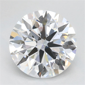 Picture of Lab Grown Diamond 3.00 Carats, Round with Ideal Cut, D Color, IF Clarity and Certified by IGI