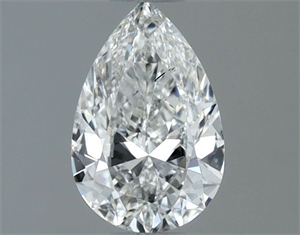 Picture of Natural Diamond 0.50 Carats, Pear with  Cut, H Color, SI2 Clarity and Certified by GIA