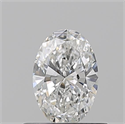 Natural Diamond 0.50 Carats, Oval with  Cut, F Color, VVS1 Clarity and Certified by GIA