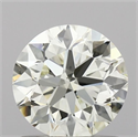 Natural Diamond 0.91 Carats, Round with Very Good Cut, K Color, VS2 Clarity and Certified by IGI