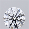 Lab Grown Diamond 1.25 Carats, Round with Ideal Cut, D Color, VVS2 Clarity and Certified by IGI