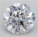 Lab Grown Diamond 1.05 Carats, Round with Excellent Cut, D Color, VVS2 Clarity and Certified by IGI