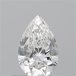 Picture of Natural Diamond 0.53 Carats, Pear with  Cut, G Color, VS2 Clarity and Certified by GIA