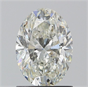 Natural Diamond 1.20 Carats, Oval with  Cut, I Color, SI2 Clarity and Certified by GIA