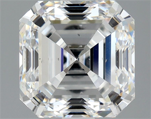 Foto Diamante Natural 2.08 quilates, Asscher , Color E, claridad SI1 y certificado GIA de