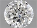 Natural Diamond 1.00 Carats, Round with Fair Cut, G Color, SI2 Clarity and Certified by HRD