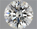 Natural Diamond 1.04 Carats, Round with Excellent Cut, H Color, SI2 Clarity and Certified by GIA