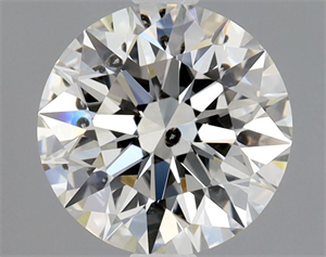Picture of Natural Diamond 1.04 Carats, Round with Excellent Cut, H Color, SI2 Clarity and Certified by GIA