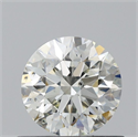 Natural Diamond 0.64 Carats, Round with Excellent Cut, K Color, SI2 Clarity and Certified by GIA