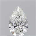 Diamante Natural 0.70 quilates, De pera , Color H, claridad SI1 y certificado GIA