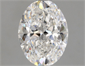 Natural Diamond 0.91 Carats, Oval with  Cut, D Color, VS2 Clarity and Certified by GIA