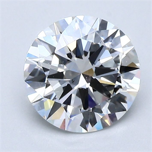 Picture of Natural Diamond 1.52 Carats, Round with Excellent Cut, E Color, VS2 Clarity and Certified by GIA