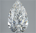 Natural Diamond 3.54 Carats, Pear with  Cut, G Color, SI1 Clarity and Certified by GIA