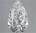 Natural Diamond 3.54 Carats, Pear with  Cut, G Color, SI1 Clarity and Certified by GIA