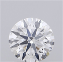 Del inventario de diamantes de laboratorio, 0.72 quilates, Redondo , Color D, claridad VS2 y certificado IGI