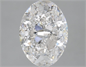 Natural Diamond 3.02 Carats, Oval with  Cut, F Color, SI2 Clarity and Certified by IGI