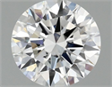 Lab Grown Diamond 1.03 Carats, Round with Ideal Cut, E Color, VVS1 Clarity and Certified by IGI