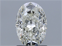 Natural Diamond 1.30 Carats, Oval with  Cut, J Color, VVS1 Clarity and Certified by GIA