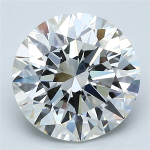 Foto Diamante Natural 2.50 quilates, Redondo , Color G, claridad VS1 y certificado GIA de