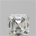 Natural Diamond 1.70 Carats, Asscher with  Cut, I Color, VS1 Clarity and Certified by GIA