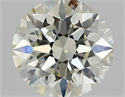 Natural Diamond 0.75 Carats, Round with Excellent Cut, L Color, SI2 Clarity and Certified by GIA