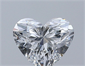 Natural Diamond 0.50 Carats, Heart with  Cut, E Color, SI1 Clarity and Certified by GIA