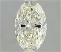 Natural Diamond 0.50 Carats, Oval with  Cut, K Color, VVS1 Clarity and Certified by IGI