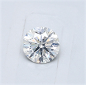 Natural Diamond 0.40 Carats, Round with Excellent Cut, G Color, I1 Clarity and Certified by GIA