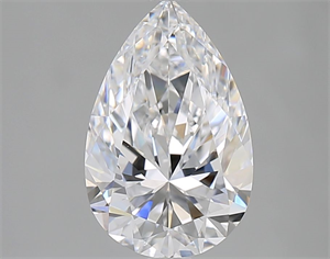 Picture of Natural Diamond 2.01 Carats, Pear with  Cut, D Color, VVS2 Clarity and Certified by GIA