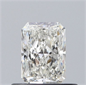 Natural Diamond 0.50 Carats, Radiant with  Cut, H Color, VVS1 Clarity and Certified by GIA