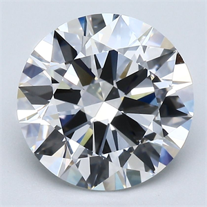 Picture of Natural Diamond 3.54 Carats, Round with Excellent Cut, F Color, VVS1 Clarity and Certified by GIA
