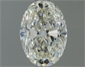 Natural Diamond 0.90 Carats, Oval with  Cut, I Color, VVS1 Clarity and Certified by IGI