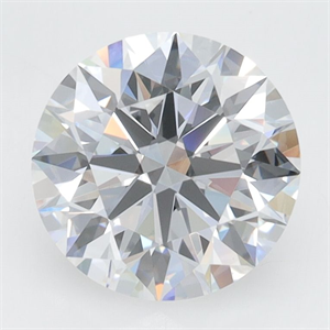 Picture of Lab Grown Diamond 2.36 Carats, Round with Excellent Cut, D Color, VVS1 Clarity and Certified by GIA