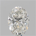 Natural Diamond 1.20 Carats, Oval with  Cut, I Color, VS2 Clarity and Certified by GIA