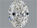 Natural Diamond 0.81 Carats, Oval with  Cut, F Color, SI2 Clarity and Certified by GIA