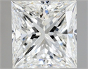 Natural Diamond 0.60 Carats, Princess with  Cut, F Color, VVS2 Clarity and Certified by GIA