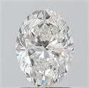 Natural Diamond 1.20 Carats, Oval with  Cut, F Color, SI1 Clarity and Certified by GIA