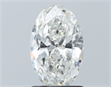 Natural Diamond 1.40 Carats, Oval with  Cut, G Color, SI2 Clarity and Certified by IGI