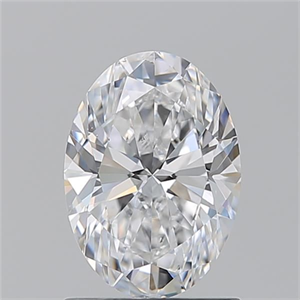 Picture of Natural Diamond 1.21 Carats, Oval with  Cut, D Color, SI1 Clarity and Certified by GIA