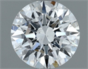 Natural Diamond 0.70 Carats, Round with Excellent Cut, D Color, I1 Clarity and Certified by GIA