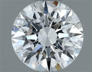 Picture of Natural Diamond 0.70 Carats, Round with Excellent Cut, D Color, I1 Clarity and Certified by GIA