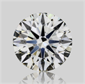 Natural Diamond 2.01 Carats, Round with Excellent Cut, J Color, SI2 Clarity and Certified by GIA