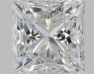 Picture of Natural Diamond 1.01 Carats, Princess with  Cut, E Color, VVS2 Clarity and Certified by GIA