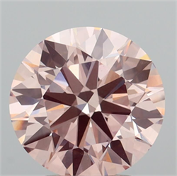 Picture of Lab Grown Diamond 2.72 Carats, Round with Ideal Cut, Fancy Intense Pink Color, VS1 Clarity and Certified by IGI