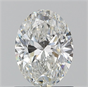 Natural Diamond 1.00 Carats, Oval with  Cut, F Color, SI2 Clarity and Certified by GIA