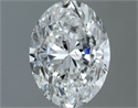 Natural Diamond 1.00 Carats, Oval with  Cut, F Color, SI1 Clarity and Certified by GIA
